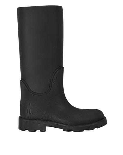 Burberry Marsh High Boots, £220, Shoes, Black, Rubber, Front view