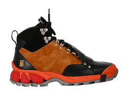 Burberry Tor Boots, Mens, Leather, Brown/Black, UK6, DB/B, 2*