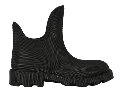 Burberry Marsh Low Rain Boots, £220, Shoes, Black, Rubber, Front view