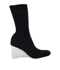Alexander McQueen Shard Sock Boots, Nylon, Blk, UK5, DB, 3*