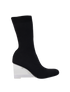 Alexander McQueen Shard Sock Boots, &pound;295, Shoes, Black, Nylon, Front view