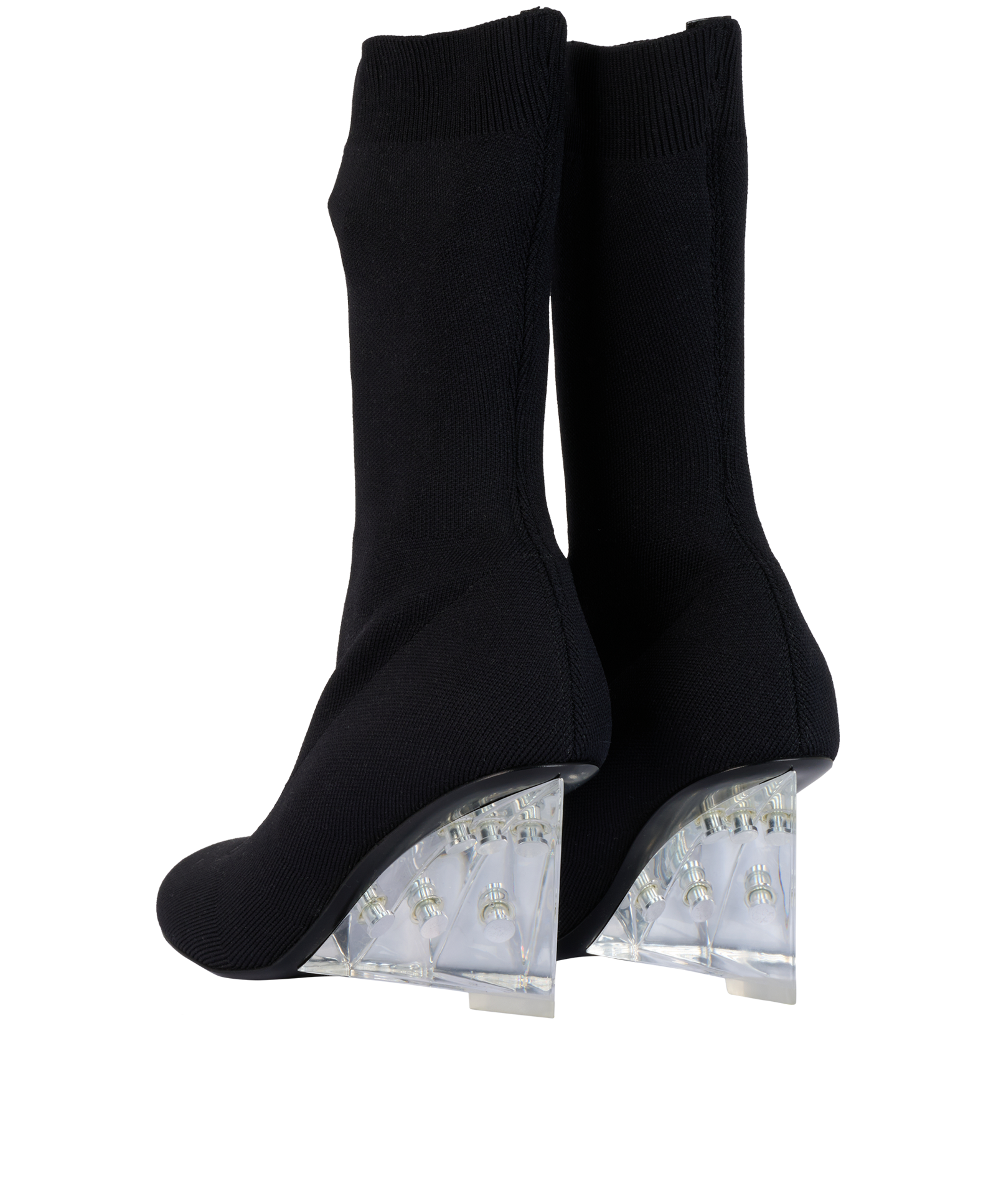 Alexander McQueen Shard Sock Boots, &pound;295, Shoes, Black, Nylon, Back view