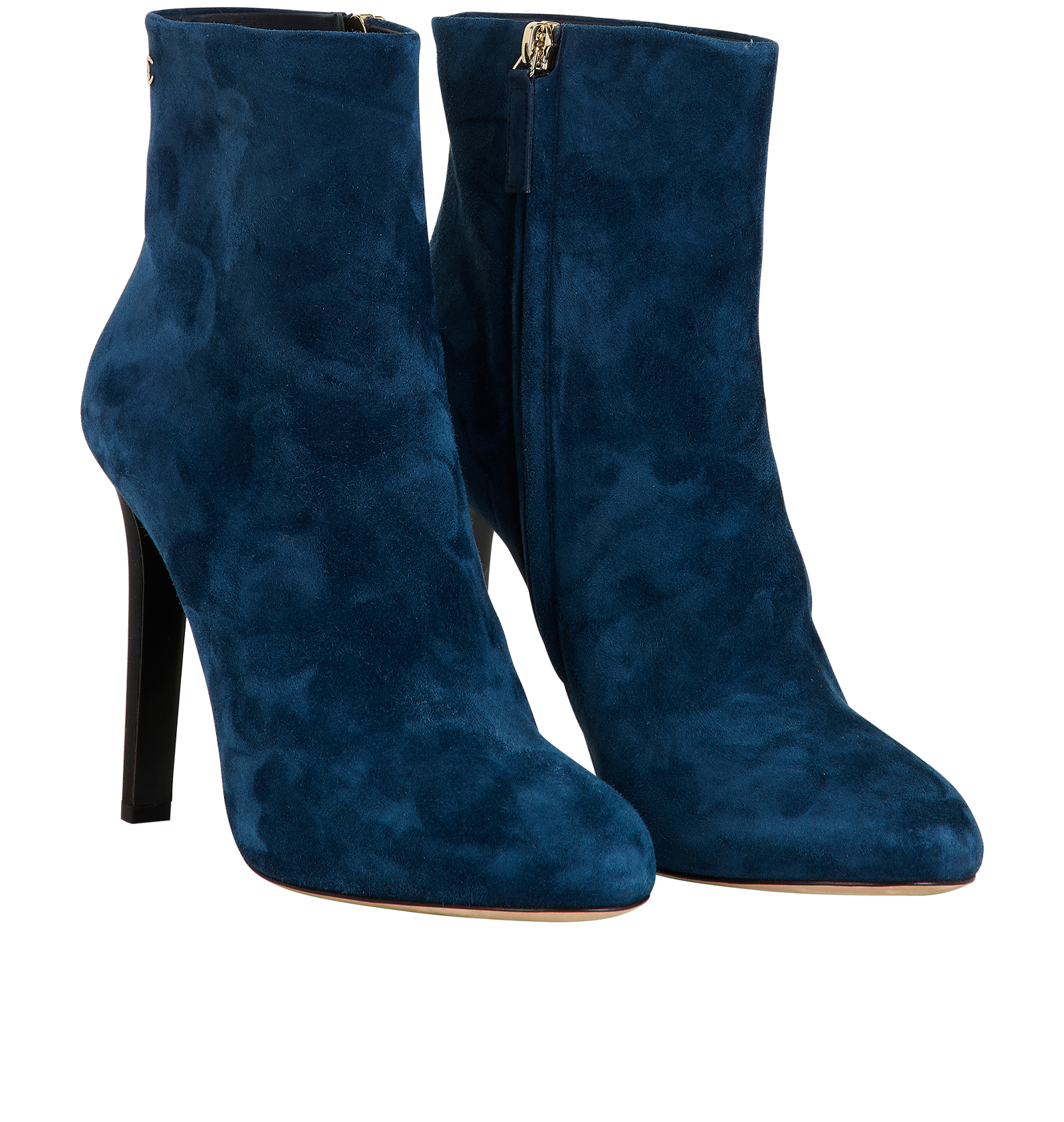 Chanel Ankle Boots, &pound;550, Shoes, Blue, Suede, Side view