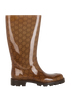Gucci Guccissima Rain Boots, &pound;195, Shoes, Brown, Rubber, Front view