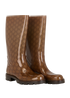 Gucci Guccissima Rain Boots, &pound;195, Shoes, Brown, Rubber, Side view