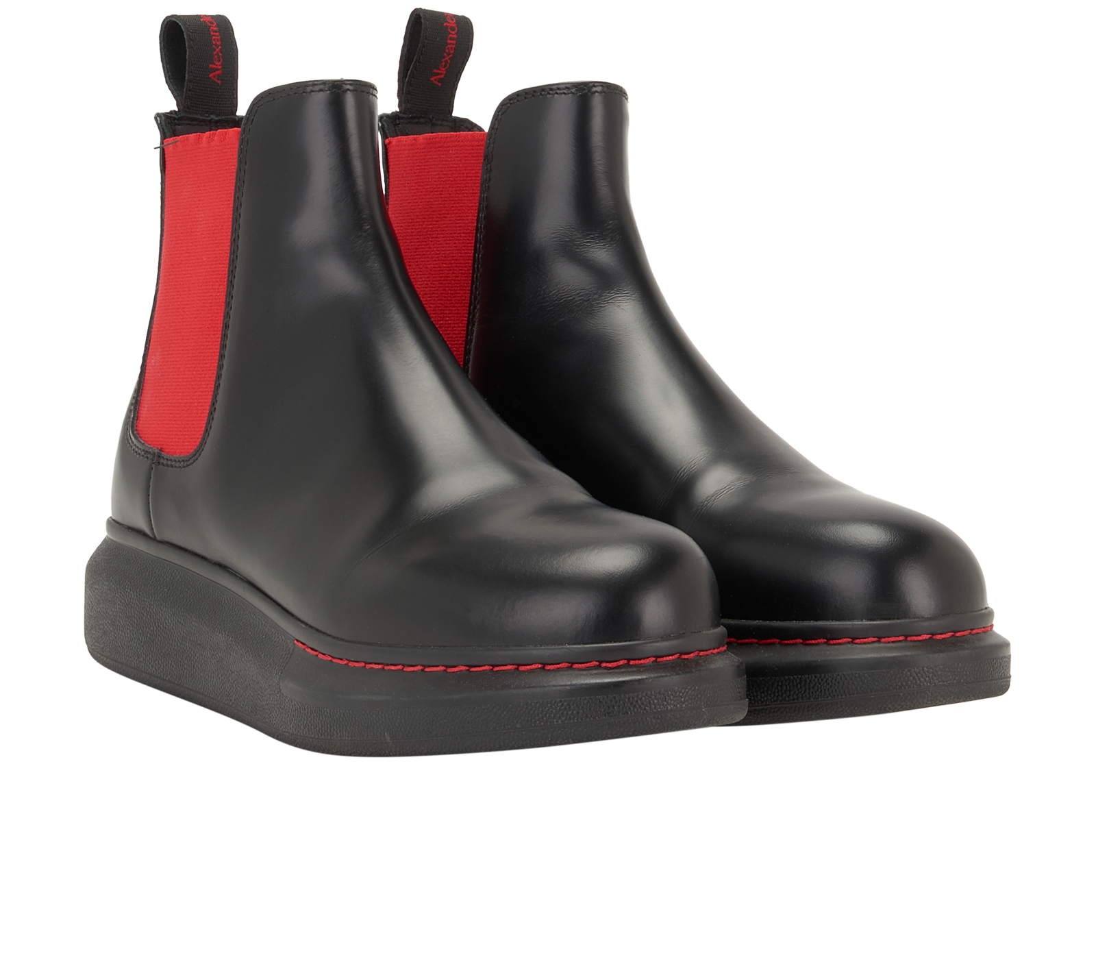 Alexander McQueen Chelsea Boots, &pound;295, Shoes, Black, Leather, Side view