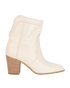 Chanel CC Logo Cowboy Boots, &pound;550, Shoes, White, Leather, Front view