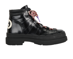 Gucci Lace up Ankle Boot, Mens, Leather, Black, UK13, B/DB, 3*