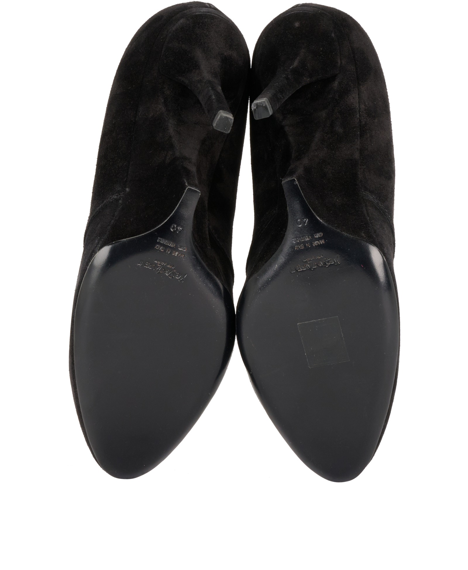 Saint Laurent Ankle Boot Fatale 105, &pound;180, Shoes, Black, Suede, Top view