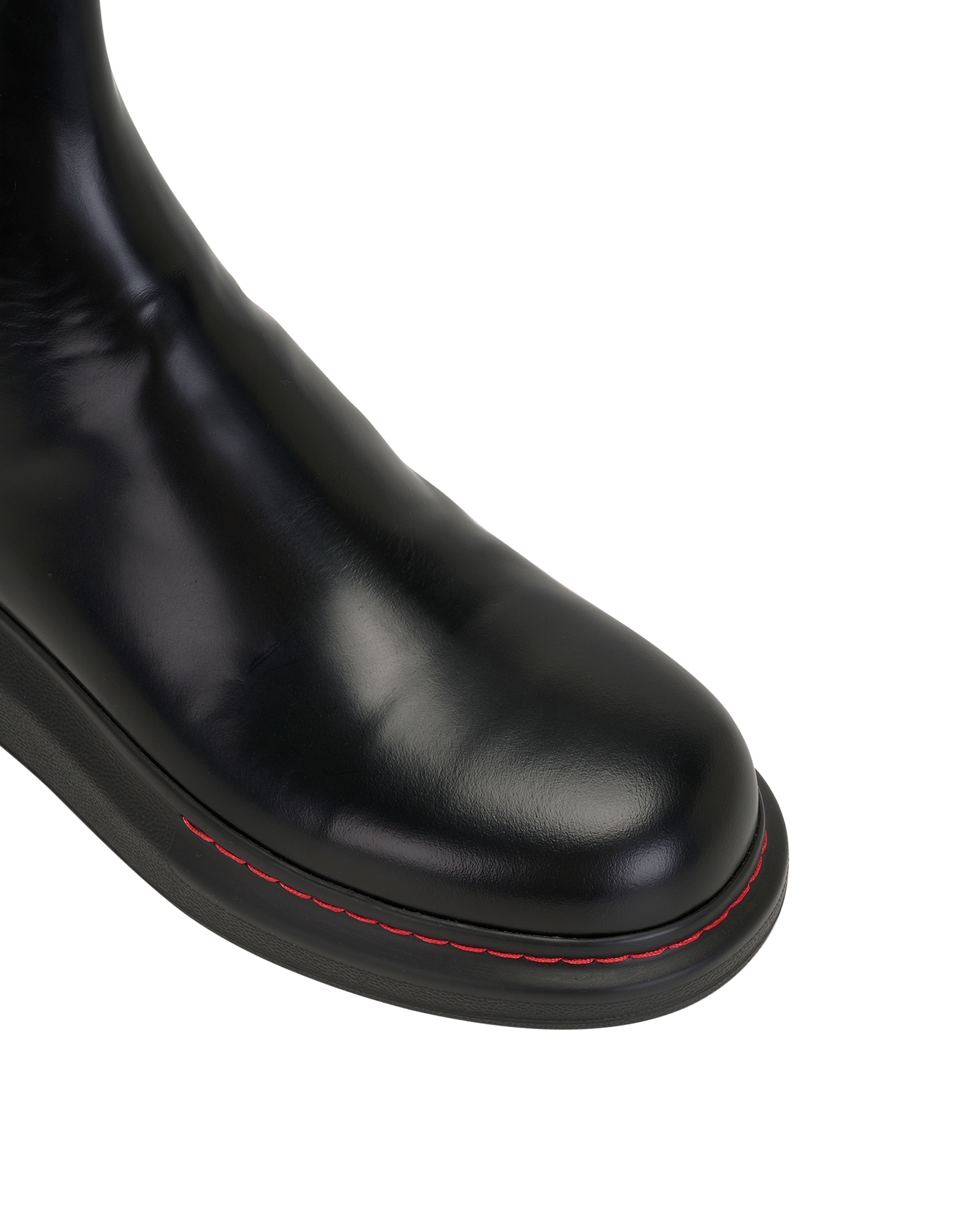 Alexander McQueen Chelsea Boots, &pound;290, Shoes, Black/Red, Leather, Other view