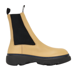 Burberry Creeper Chelsea Boots, Leather, Beige, UK8, DB/B, 2*