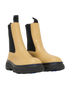Burberry Creeper Chelsea Boots, &pound;220, Shoes, Beige, Leather, Side view