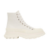 Alexander McQueen Tread Slick Boots, &pound;150, Shoes, White, Leather, Front view