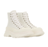 Alexander McQueen Tread Slick Boots, &pound;150, Shoes, White, Leather, Side view