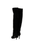 Prada Over The Knee Boots, &pound;320, Shoes, Black, Suede, Back view