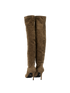 Prada Over The Knee Boots, &pound;320, Shoes, Brown, Suede, Back view