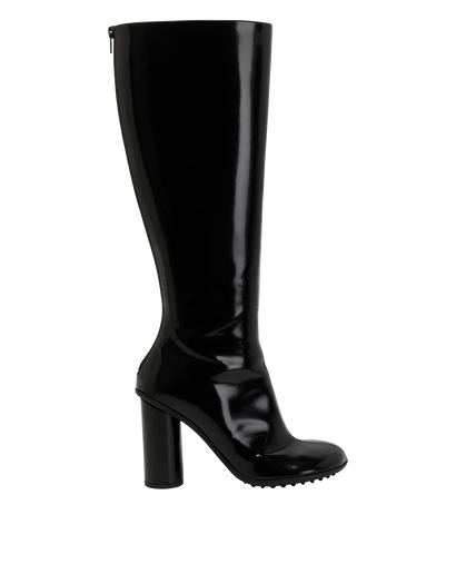 Bottega Veneta Atomic Boots, &pound;695, Shoes, Black, Leather, Front view