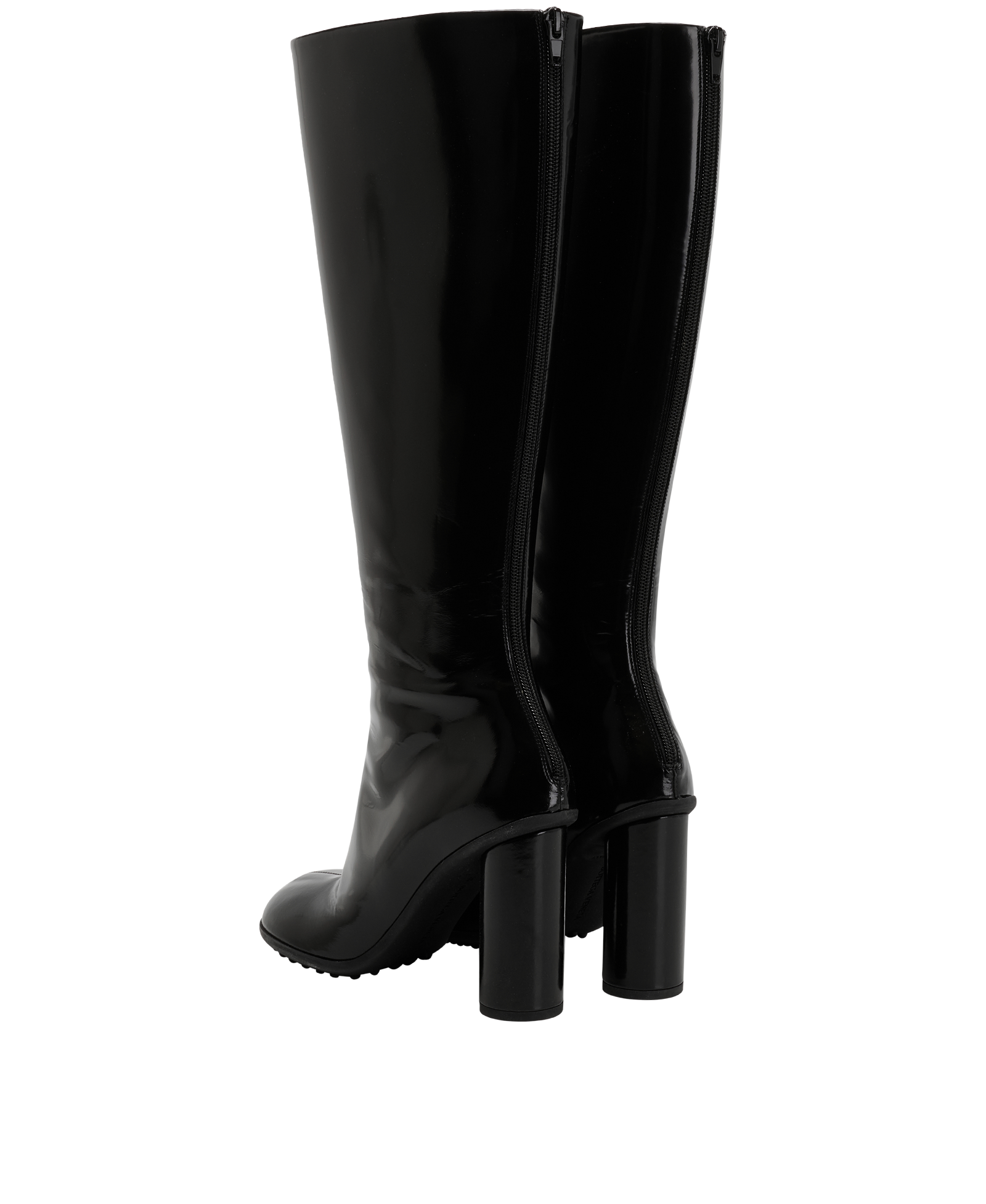 Bottega Veneta Atomic Boots, &pound;695, Shoes, Black, Leather, Back view