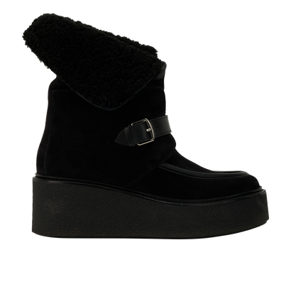 Hermes Hemisphere Boots, &pound;595, Shoes, Black, Suede, Front view