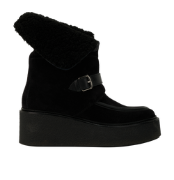 Hermes Hemisphere Boots, Suede, Black, UK5, DB, 2*