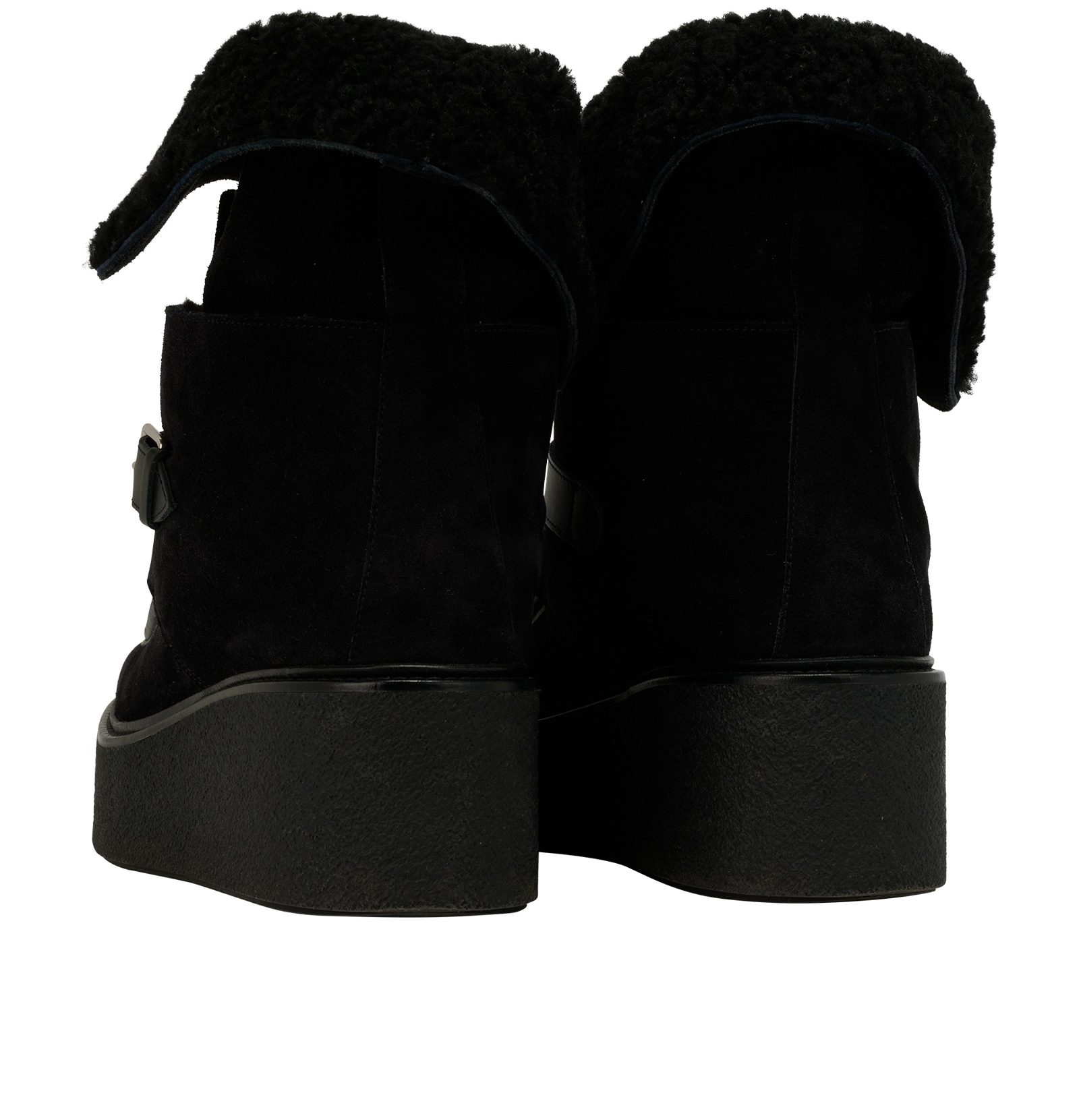 Hermes Hemisphere Boots, &pound;595, Shoes, Black, Suede, Back view