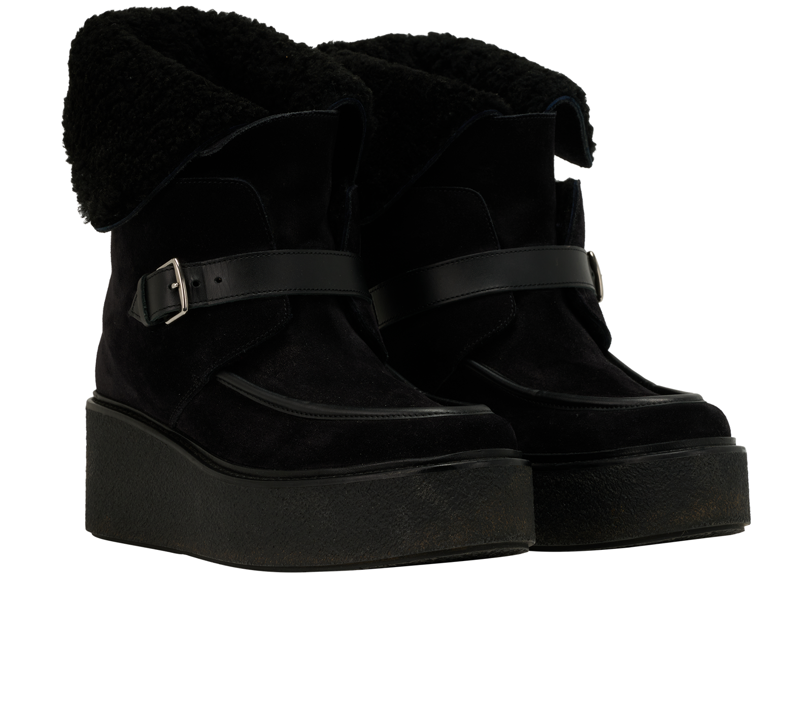 Hermes Hemisphere Boots, &pound;595, Shoes, Black, Suede, Side view