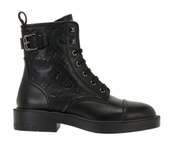 Louis Vuitton Citizen Ranger Boots, Leather, Black, UK4.5, DB/B, 3*