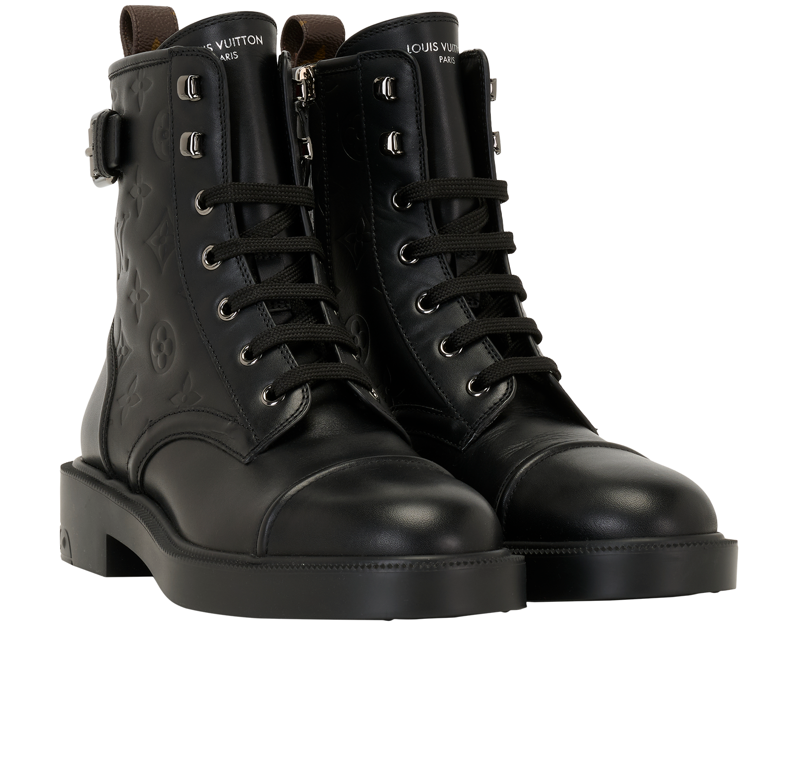 Louis Vuitton Citizen Ranger Boots, &pound;510, Shoes, Black, Leather, Side view
