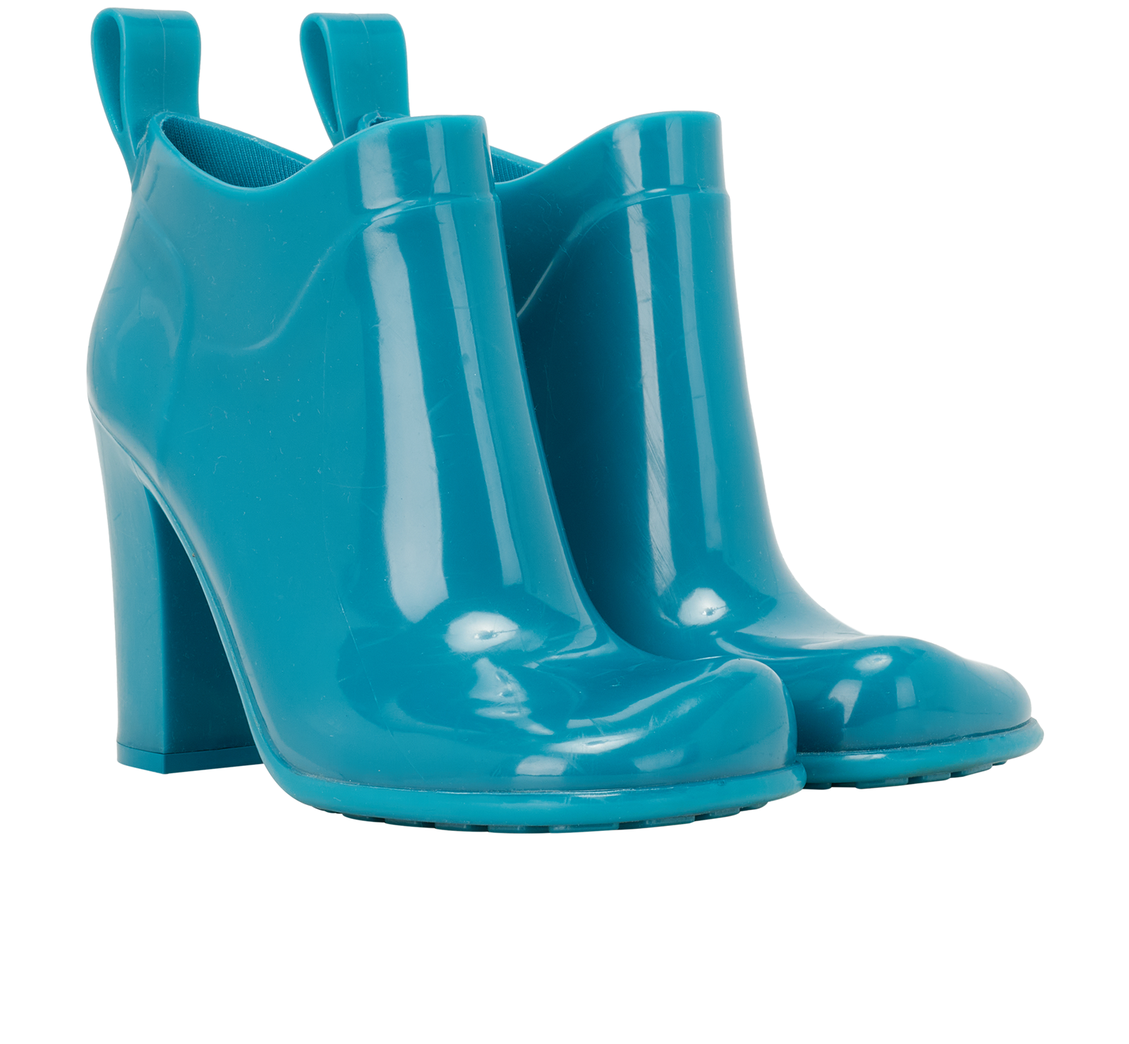 Bottega Veneta Shine Rain Boots, &pound;180, Shoes, Green, Rubber, Side view