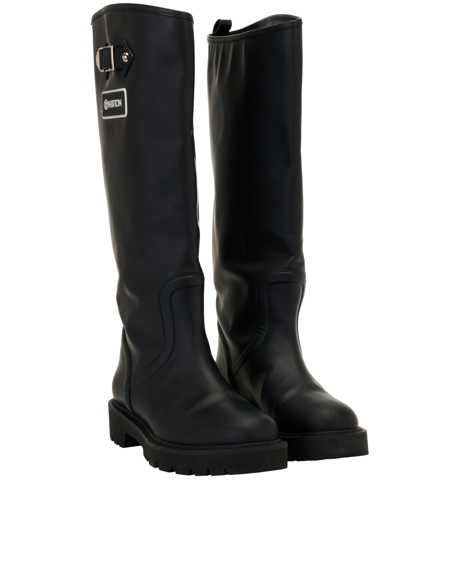 Louis Vuitton Wellies Logo, &pound;550, Shoes, Black, Rubber, Side view