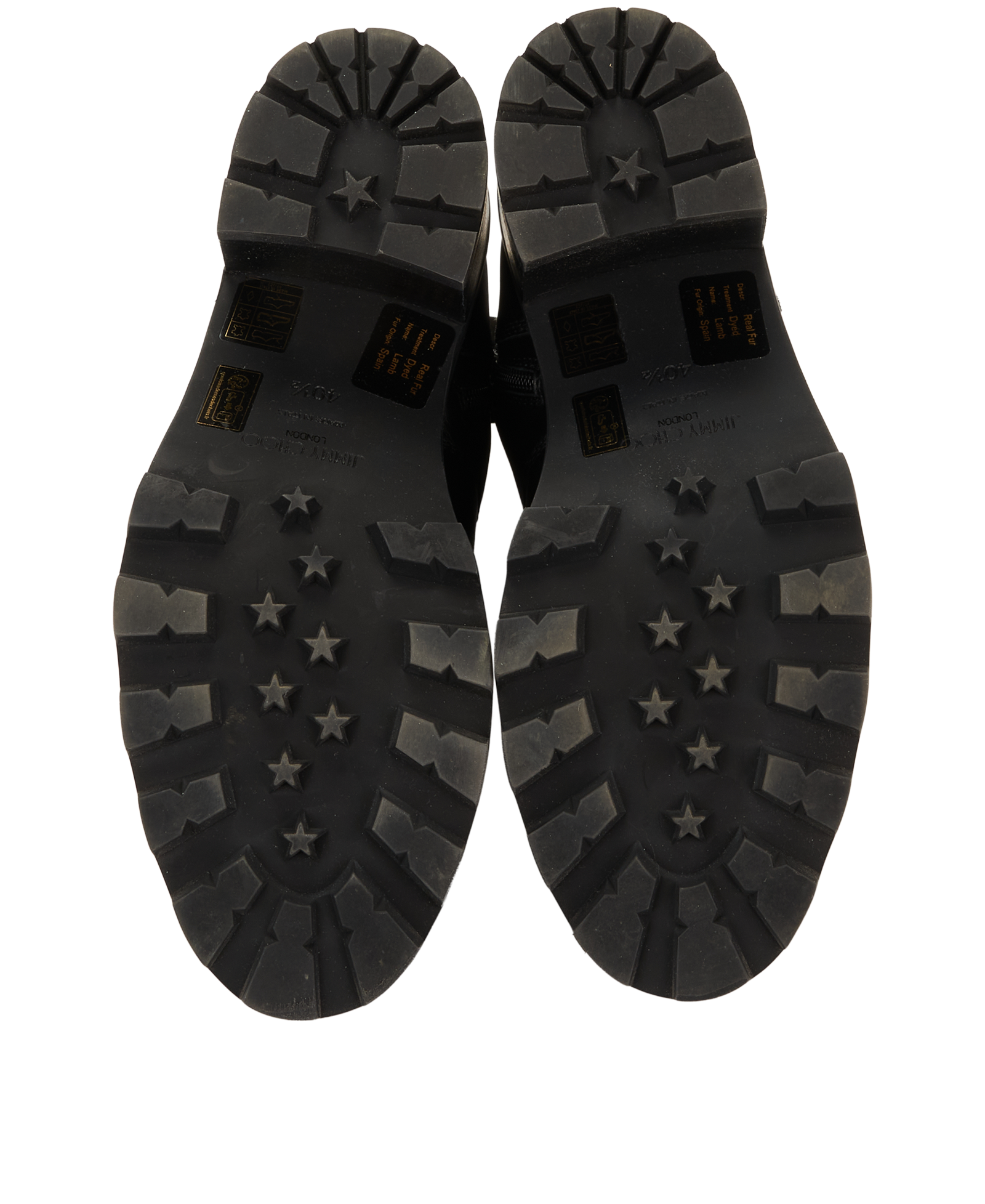 Jimmy Choo Combat 65 Boots, &pound;320, Shoes, Black, Leather/Shearling, Top view