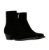Saint Laurent Lukas Boots, &pound;390, Shoes, Black, Suede, Side view