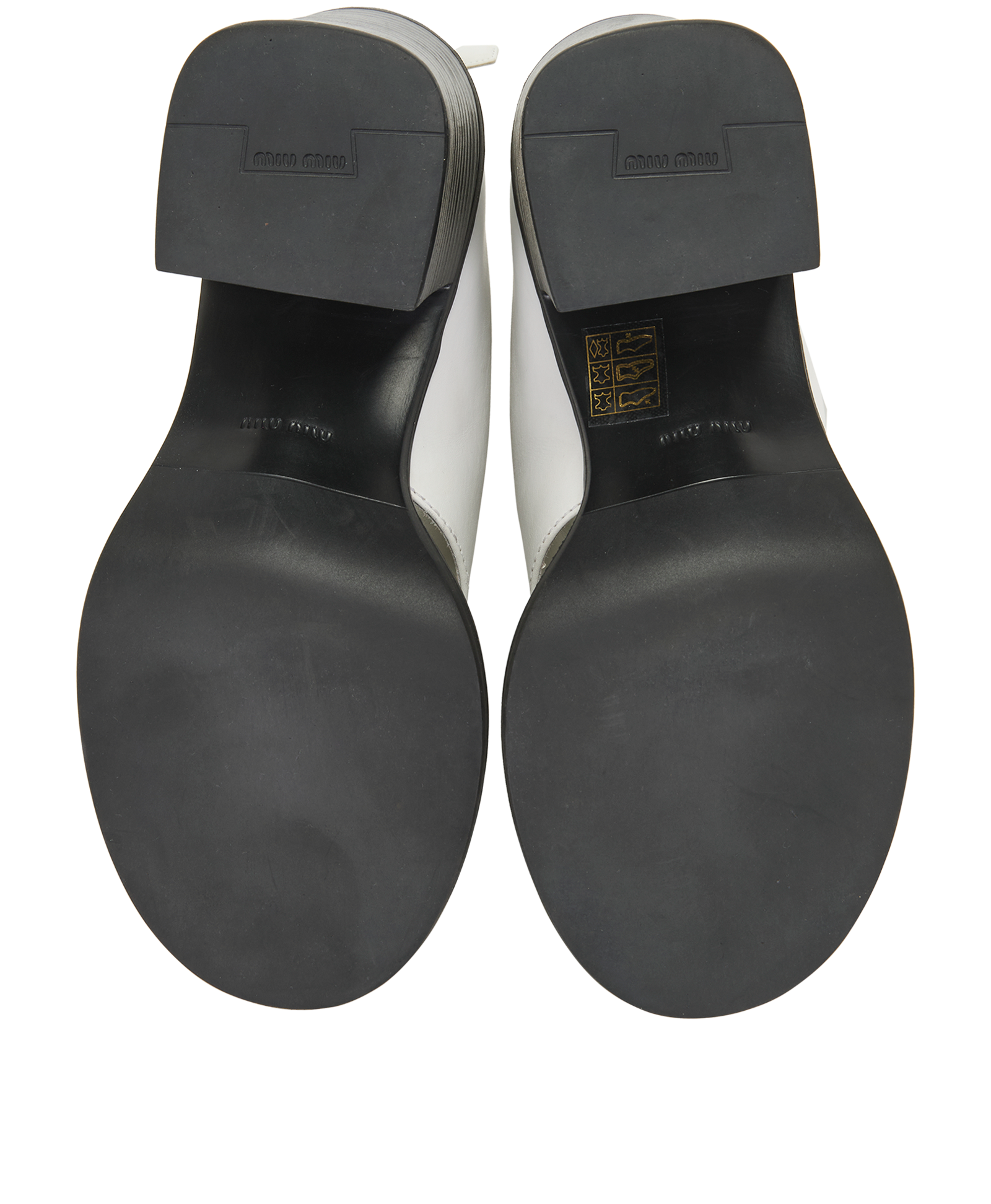 Miu Miu Thong Boots, &pound;195, Shoes, White, Leather, Top view