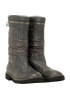 Chanel Coco Cocoon Biker Boots, &pound;450, Shoes, Grey, Leather, Side view