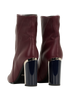 Christian Dior Heeled Boots, &pound;275, Shoes, Burgundy, Leather, Back view