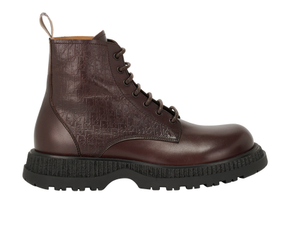 Christian Dior Buffalo Ankle Boots, &pound;495, Shoes, Brown, Leather, Front view