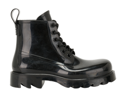 Bottega Veneta Stride Rain Boots, Rubber, Black, UK5, B/DB, 2*
