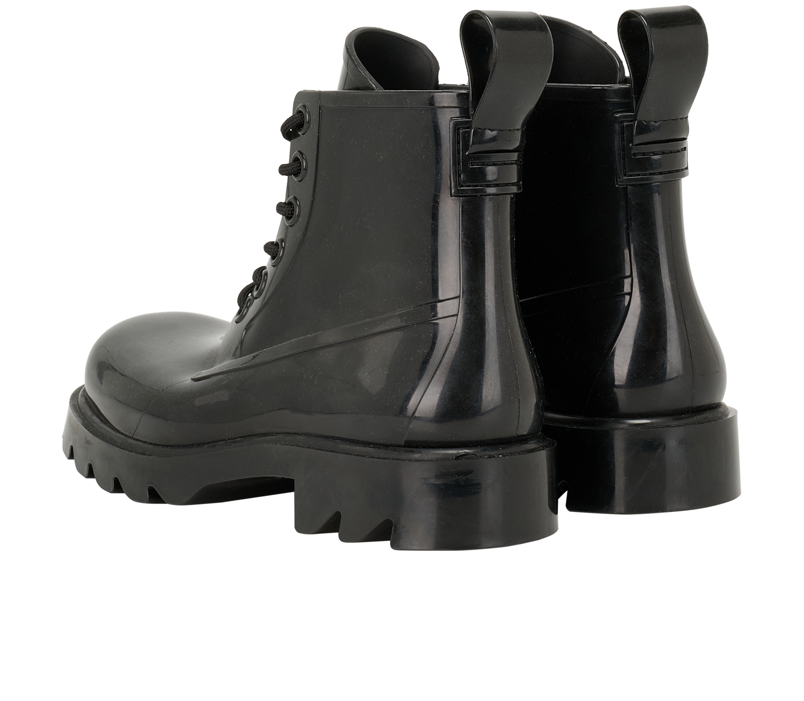 Bottega Veneta Stride Rain Boots, &pound;150, Shoes, Black, Rubber, Back view