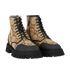 Gucci GG Combat Boots, &pound;395, Shoes, Beige/Black, Canvas, Side view
