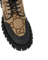 Gucci GG Combat Boots, &pound;395, Shoes, Beige/Black, Canvas, Other view