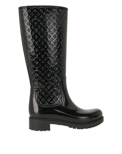 Louis Vuitton Monogram Splash Rainboots, &pound;295, Shoes, Black, Rubber, Front view