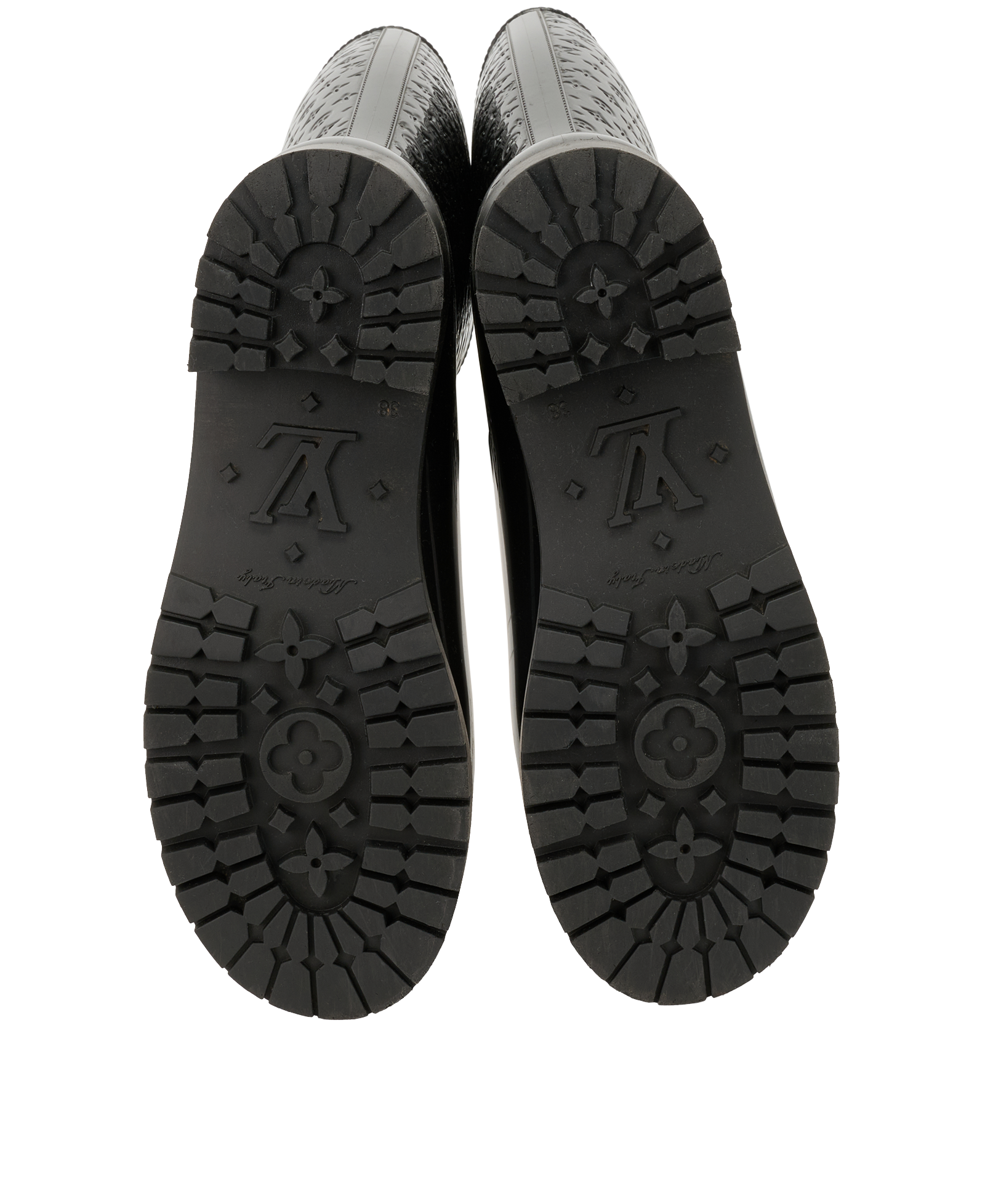 Louis Vuitton Monogram Splash Rainboots, &pound;295, Shoes, Black, Rubber, Top view