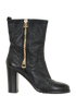 Jimmy Choo 144 Dawson Biker Boots, &pound;195, Shoes, Black, Leather, Front view