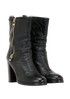 Jimmy Choo 144 Dawson Biker Boots, &pound;195, Shoes, Black, Leather, Side view