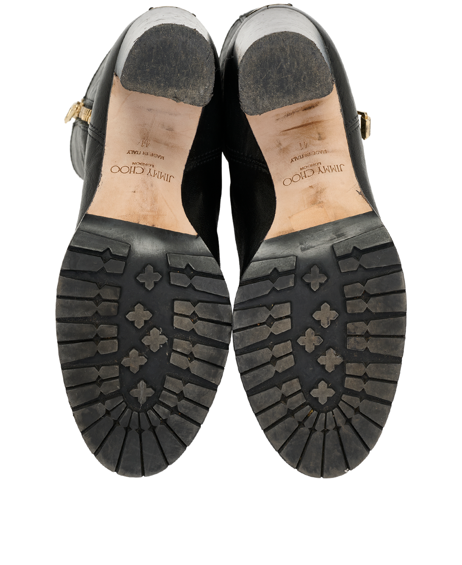 Jimmy Choo 144 Dawson Biker Boots, &pound;195, Shoes, Black, Leather, Top view