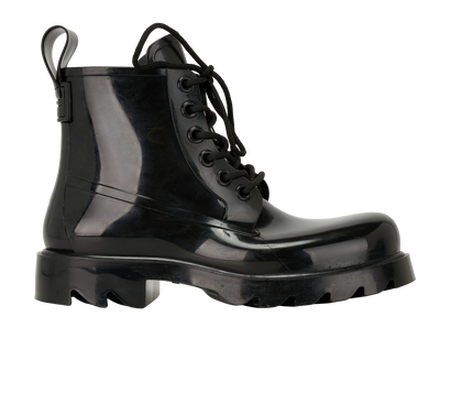 Bottega Veneta Stride Lace-Up Boots, &pound;150, Shoes, Black, Rubber, Front view