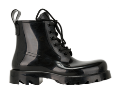 Bottega Veneta Stride Lace-Up Boots, Rubber, Black, UK 5, 2*