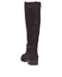 Tod's Buckle Knee High Boots, back view