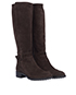 Tod's Buckle Knee High Boots, side view