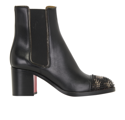 Christian Louboutin Otaboo Boots, &pound;450, Shoes, Black, Leather, Front view
